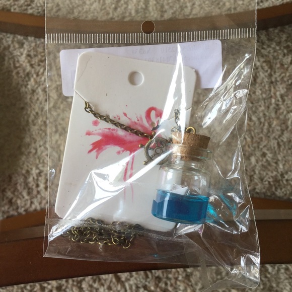 Sea Water Drift Paper Boat Pendant Necklace Anchor - Picture 5 of 5